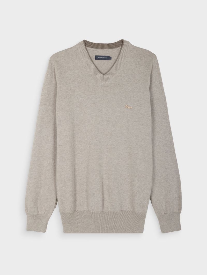 Suéter Liso Cerrado Slim Fit para Hombre 44233