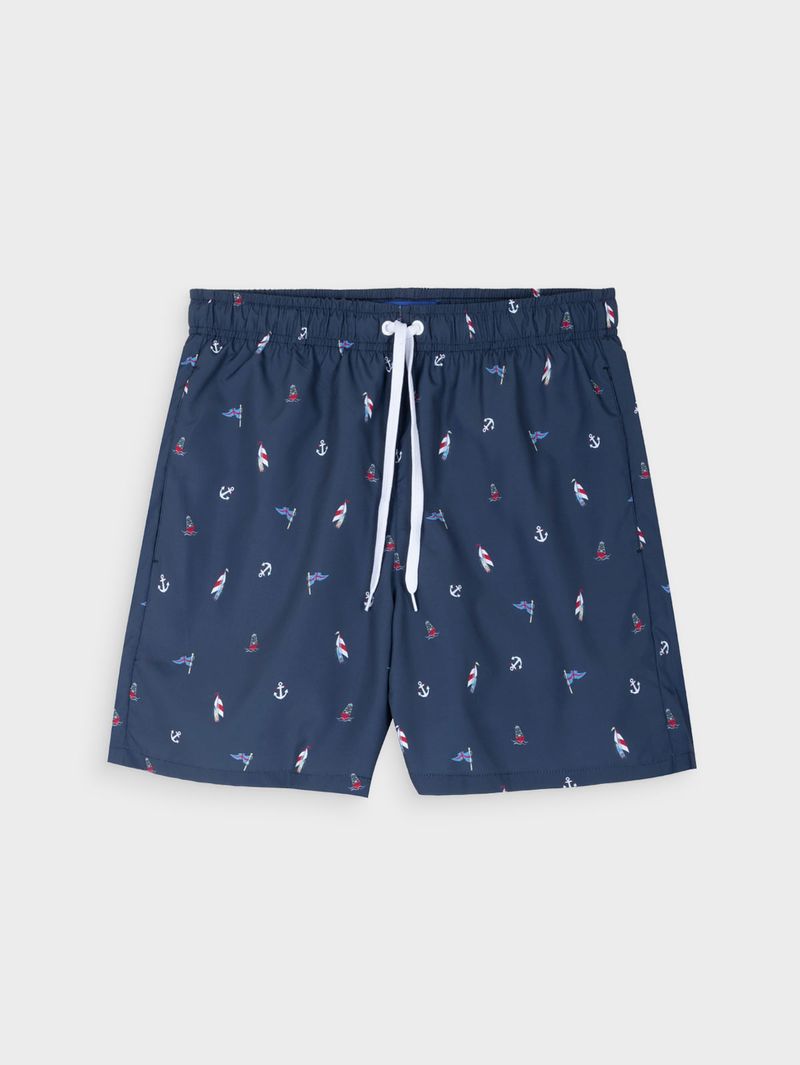 Pantaloneta Estampada para Hombre 13728