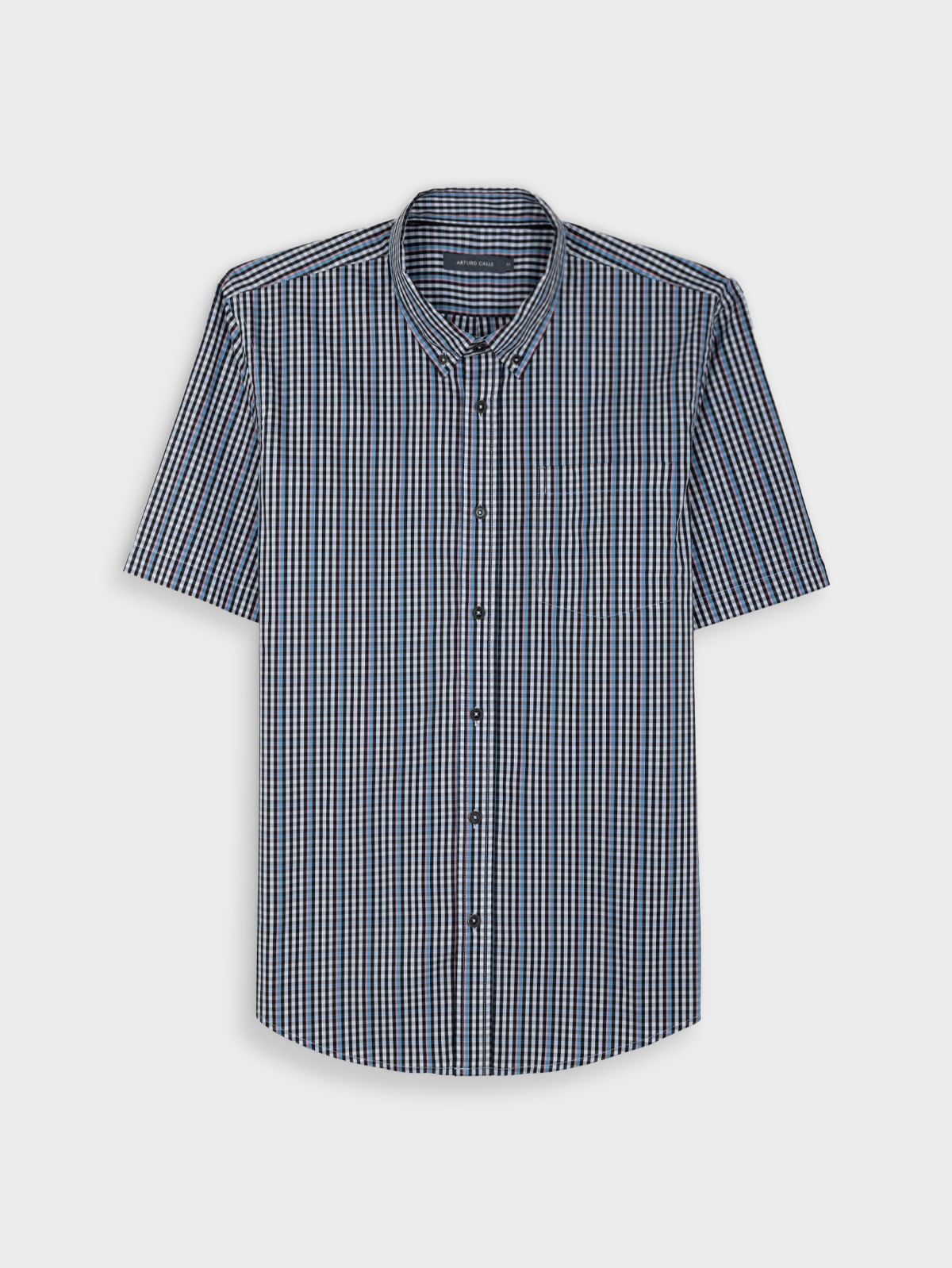 Camisa Cuadros Manga Corta para Hombre 44312