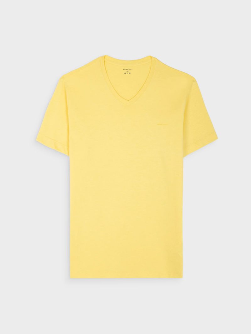 Camiseta Unicolor Slim Fit para Hombre 42717