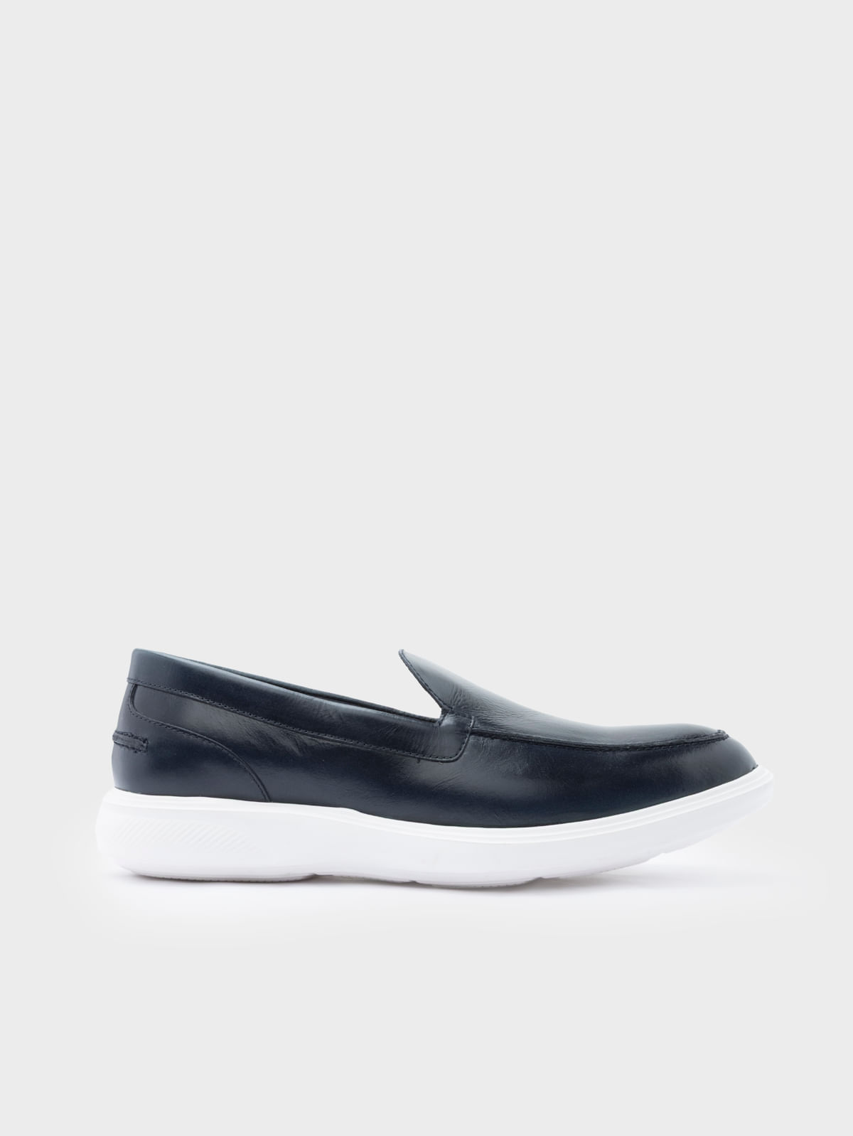 Mocasín Casual con Suela Baja en Contraste Y Vira de Apariencia Cosida 38506