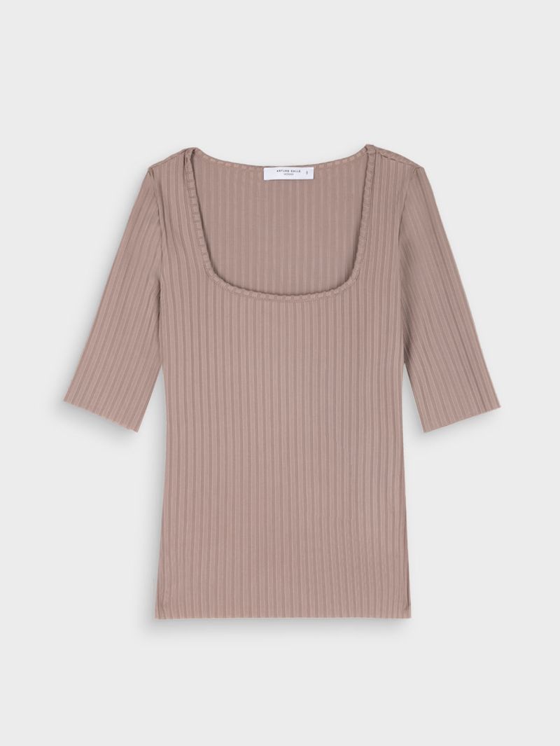 Camiseta Unicolor para Mujer 38196
