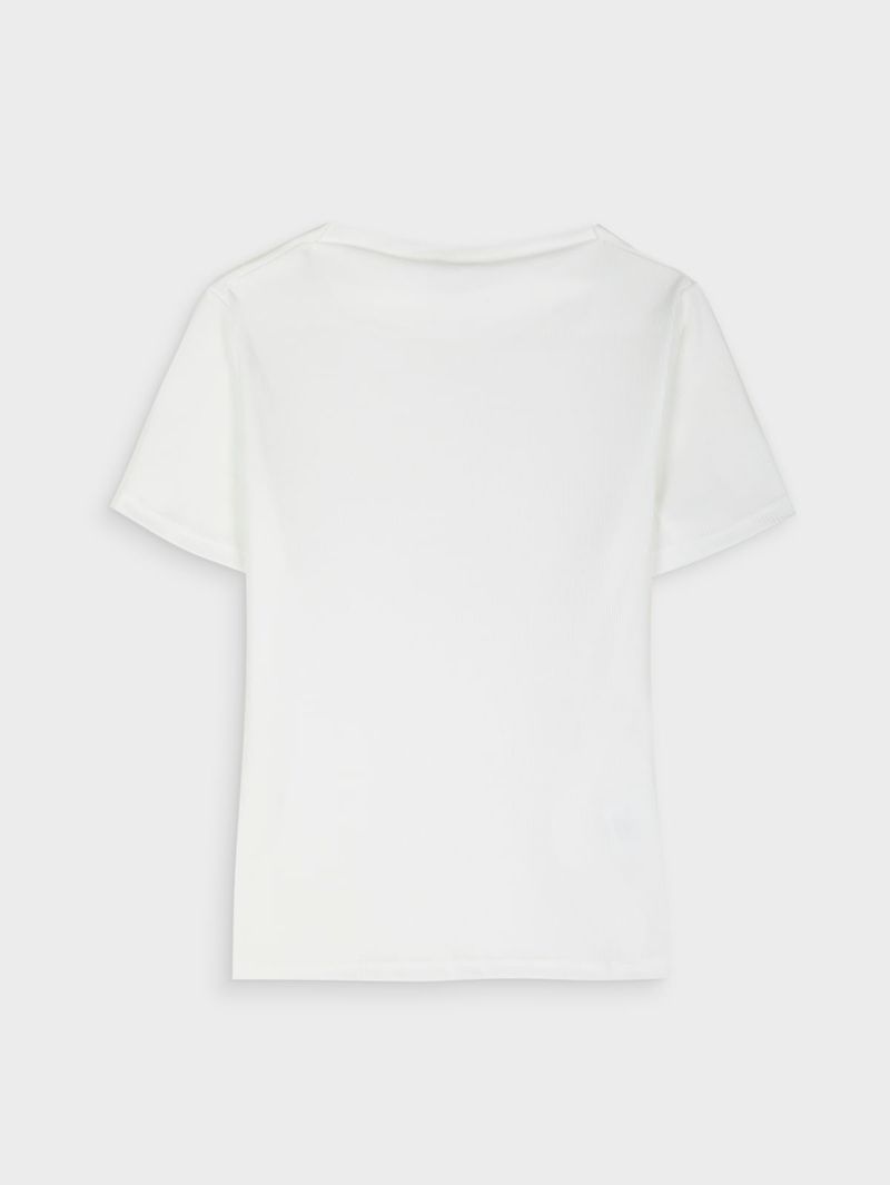 Camiseta Unicolor para Mujer 45233