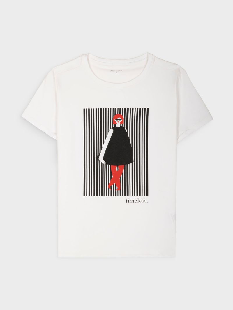 Camiseta Estampada para Mujer 40424