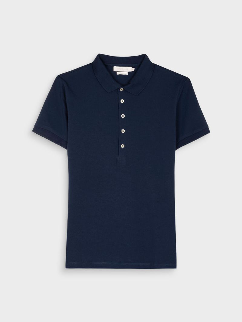 Camiseta Polo Unicolor para Mujer 40978