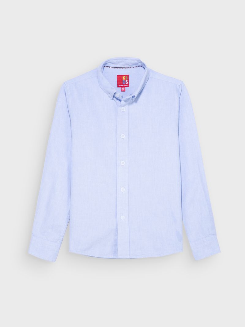 Camisa Manga Unicolor para Niño 12922