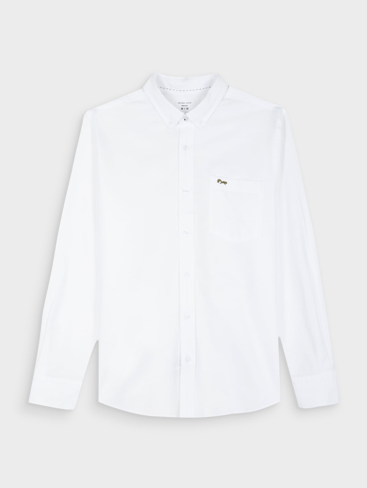 Camisa Unicolor Manga Larga para Hombre 44224