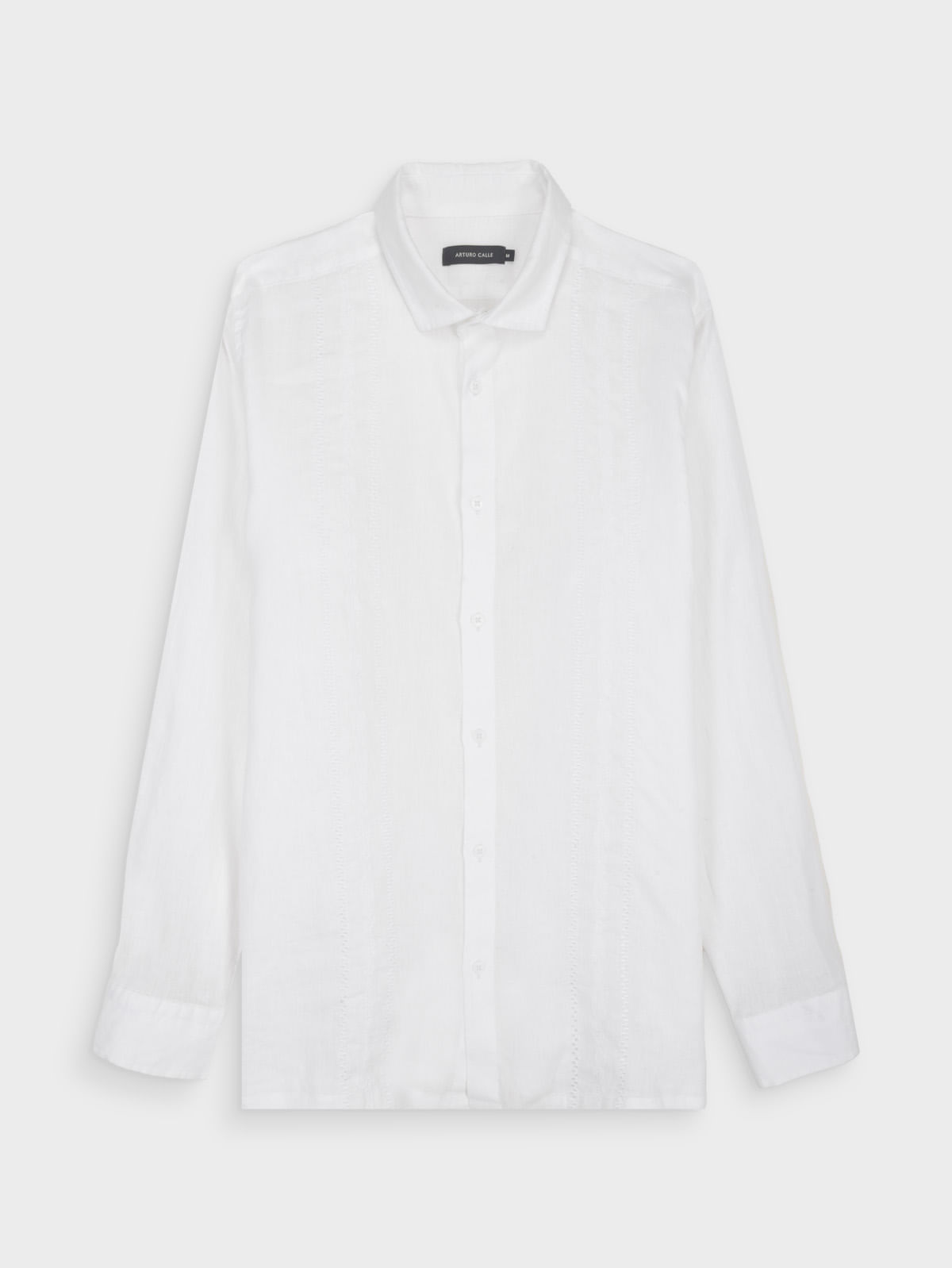 Guayabera Lino Regular Fit Manga Larga para Hombre 46263