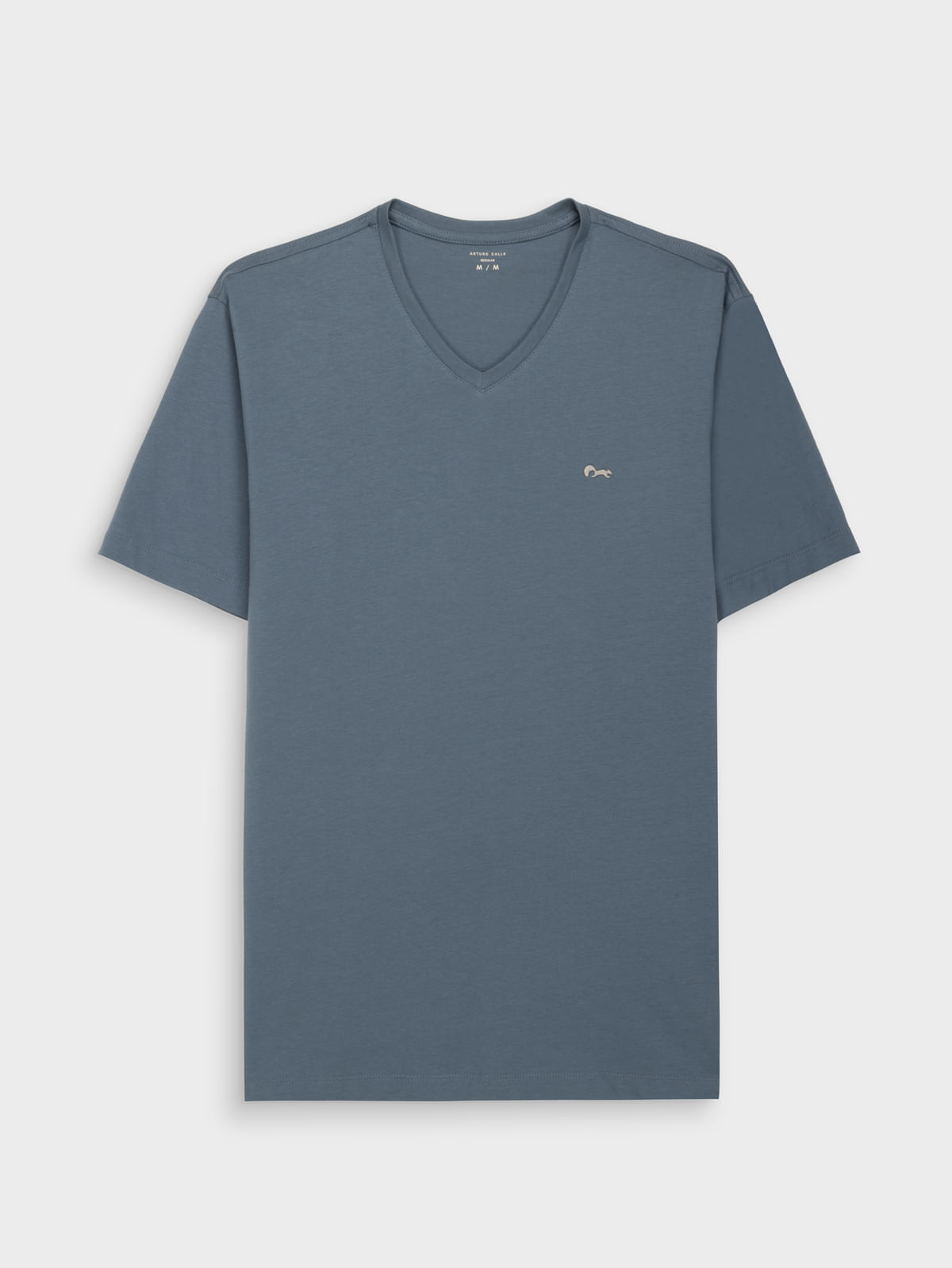 Camiseta Unicolor Premium para Hombre Cuello V en Algodón Jersey