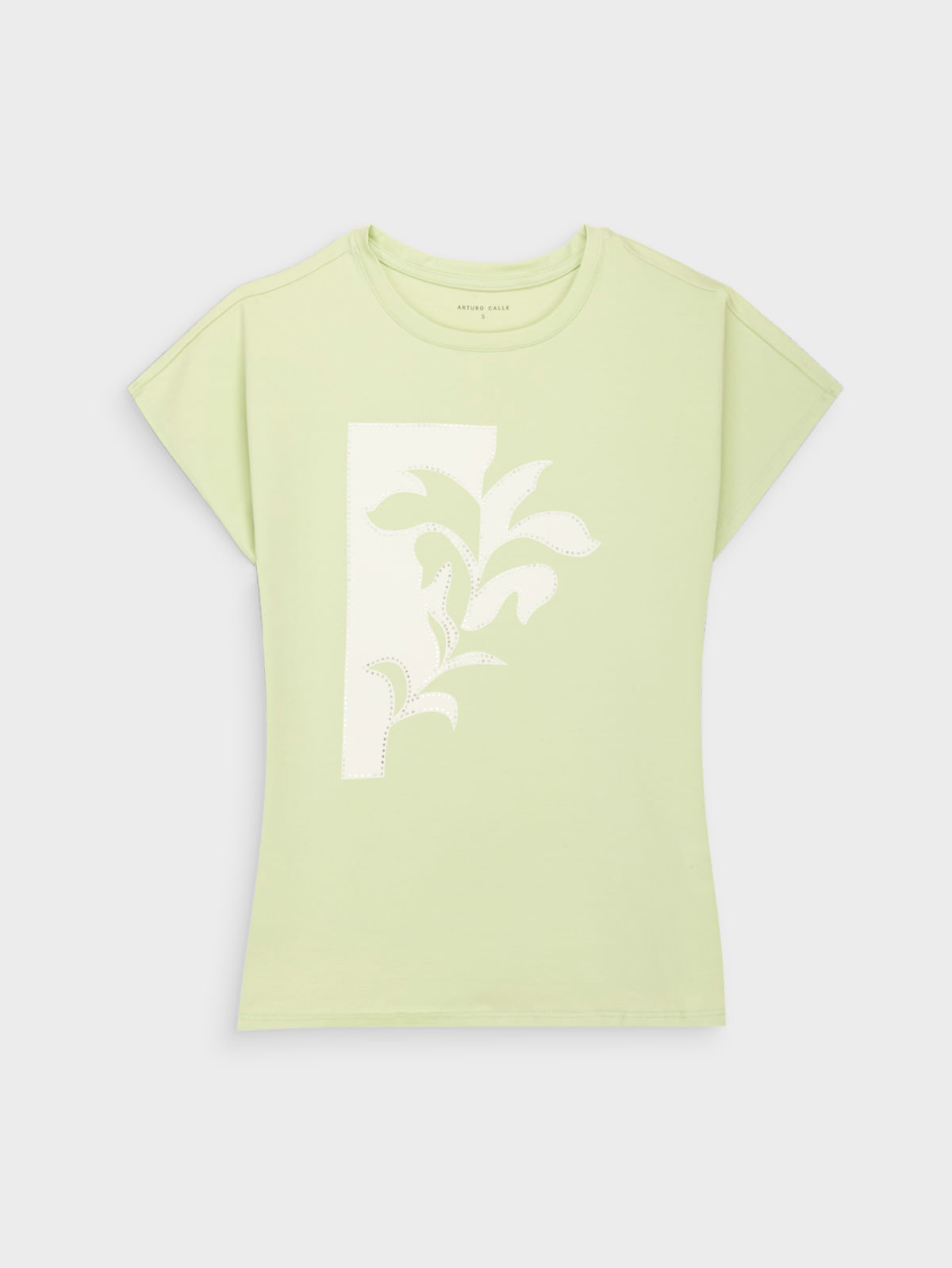 Camiseta Estampada de Algodón para Mujer 47437