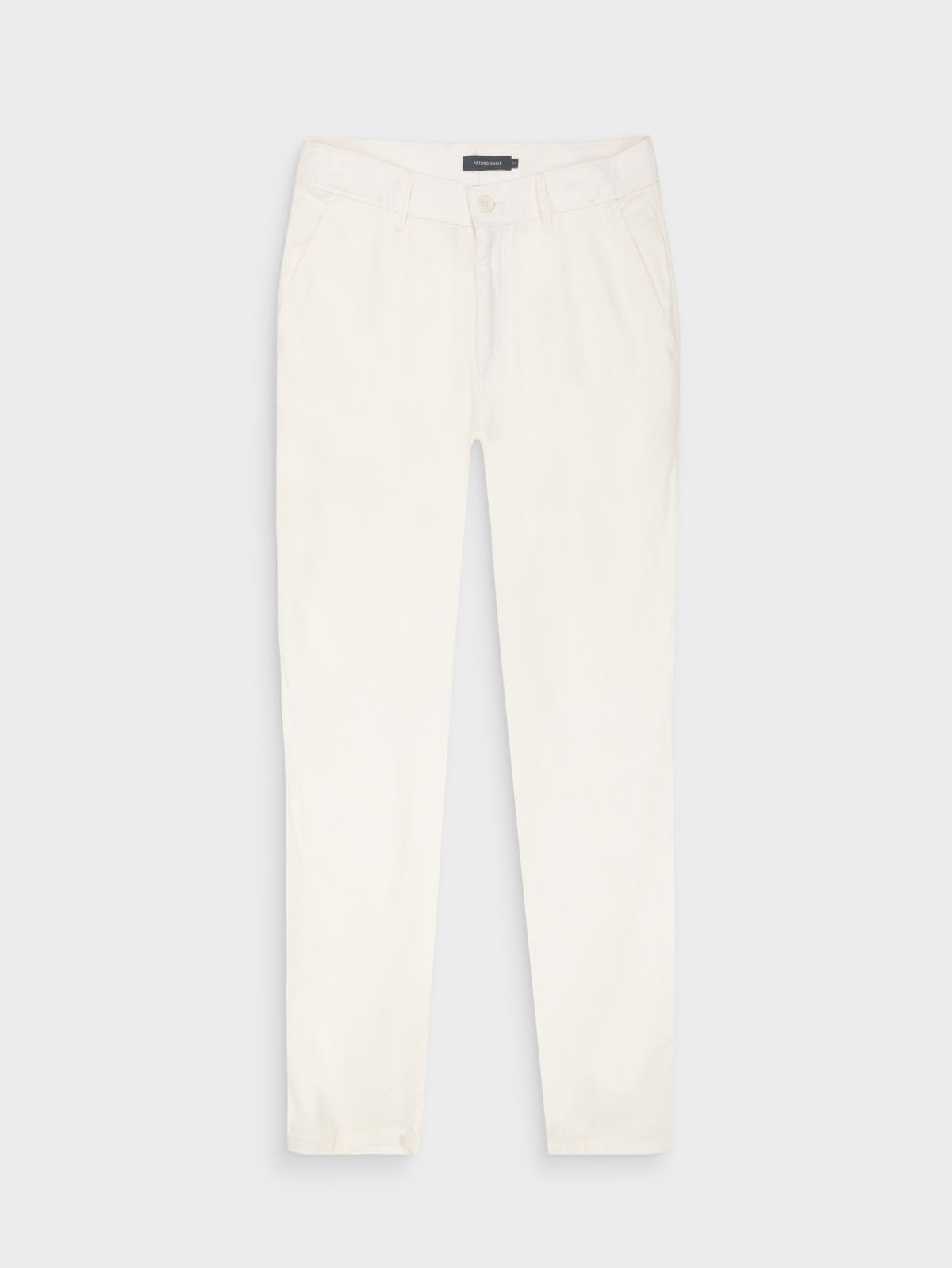 Pantalón de Lino Semi Slim Fit para Hombre 47383
