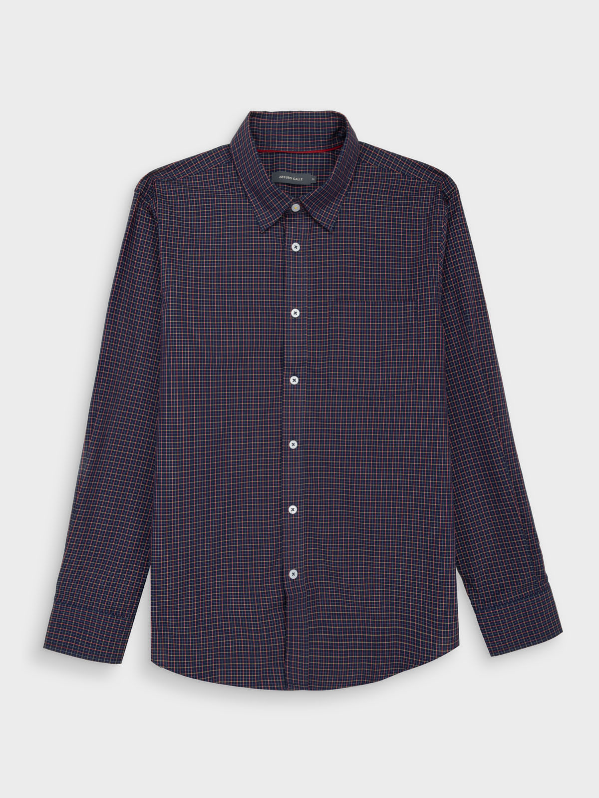 Camisa Semi Slim Fit Tafetán para Hombre 47947