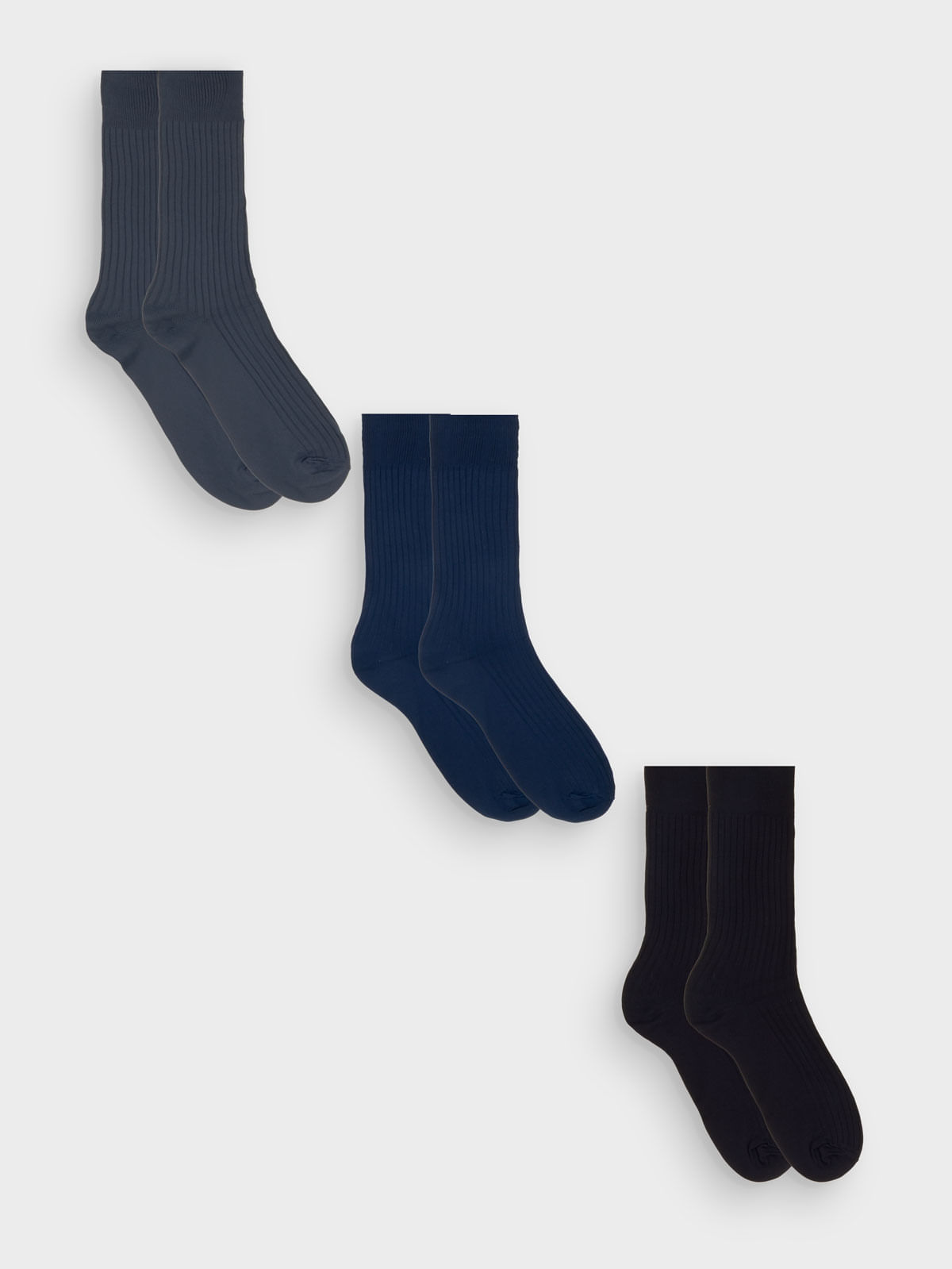 Pack X 3 Medias Formales de Poliamida para Hombre 14178