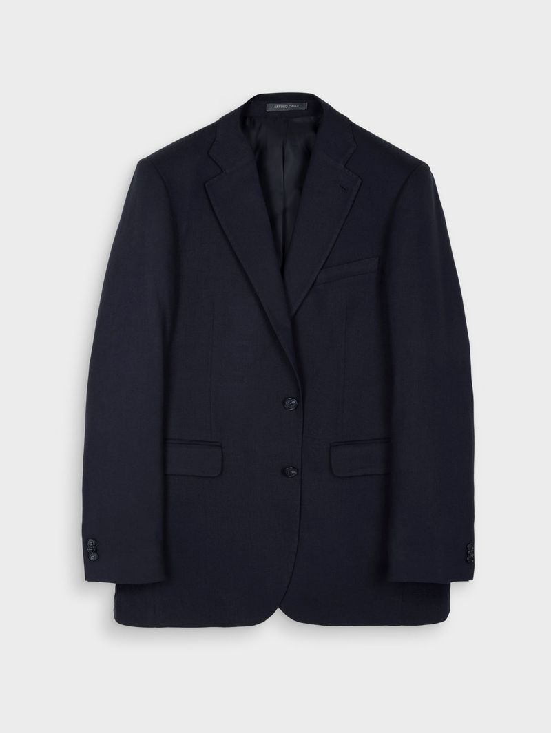 Blazer Semi Slim Fit con Mezcla de Lino y Viscosa 45165
