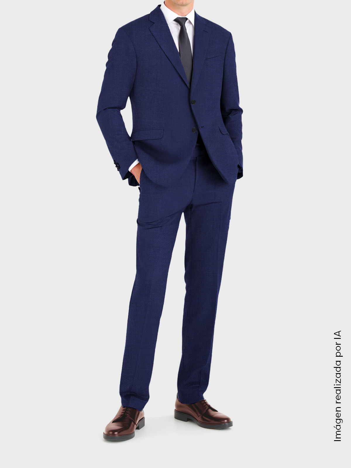 Traje de Mezcla Regular Fit para Hombre 48879