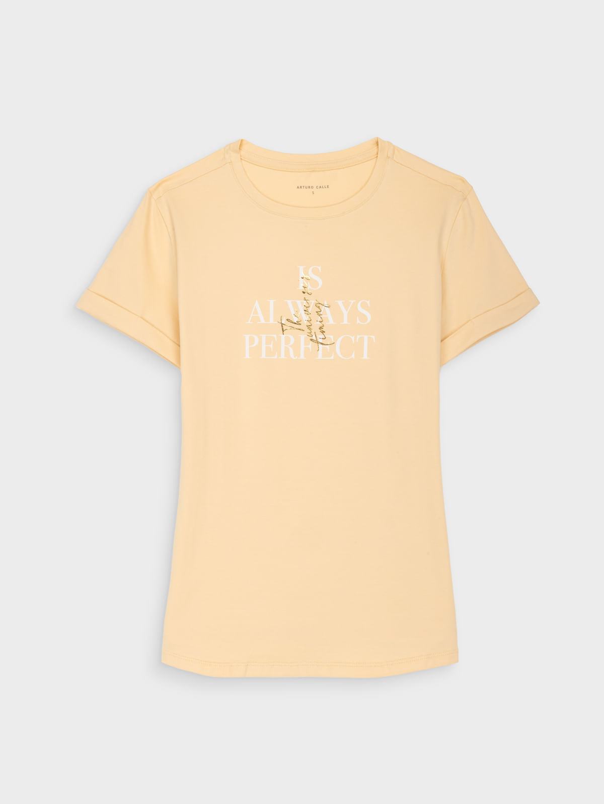 Camiseta Estampada para Mujer en Algodón
