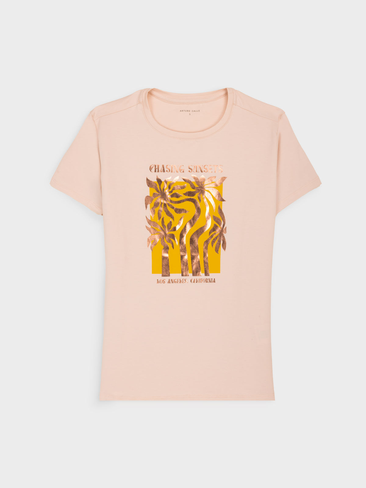 Camiseta Estampada para Mujer en Algodón