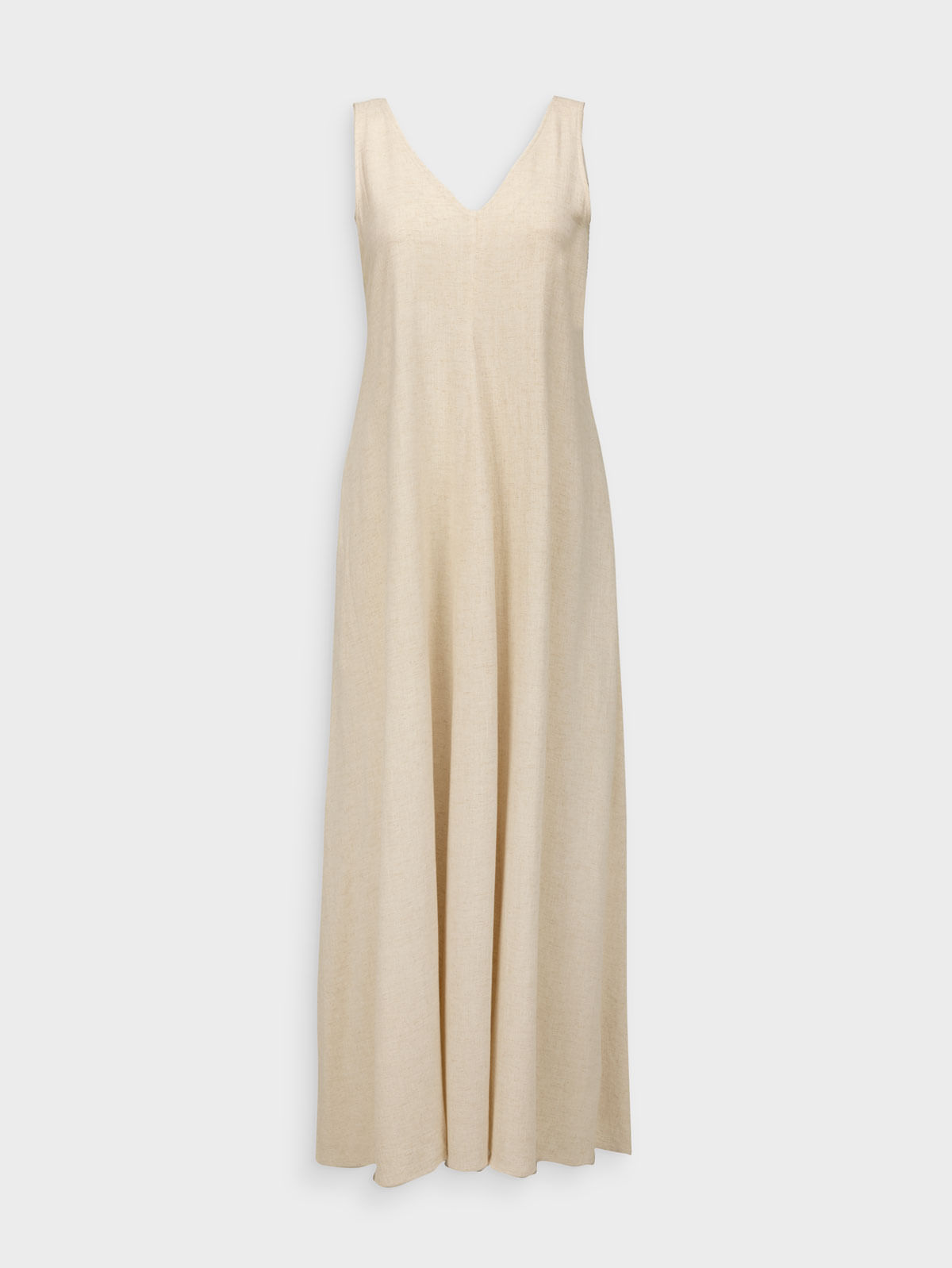 Vestido de Lino Y Viscosa para Mujer 47714