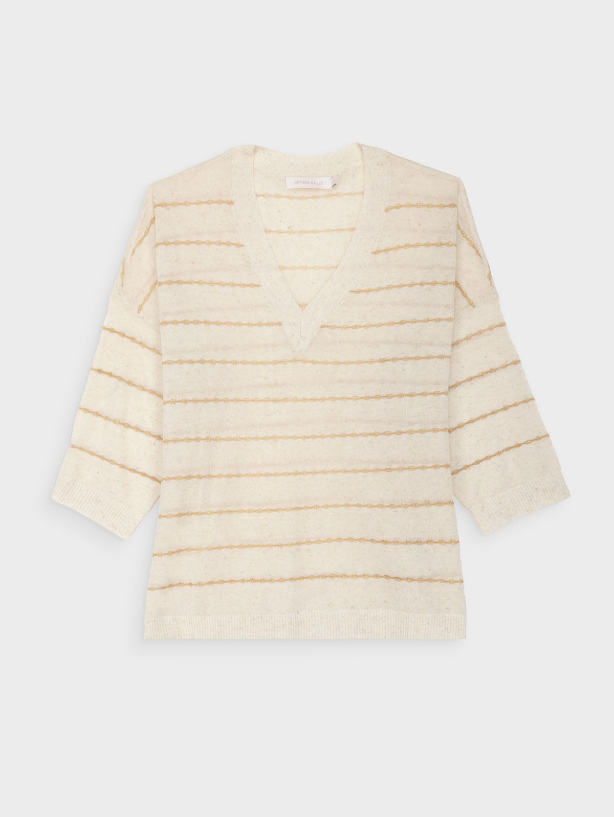 Camisa Tejida Cuello V para Mujer 46965