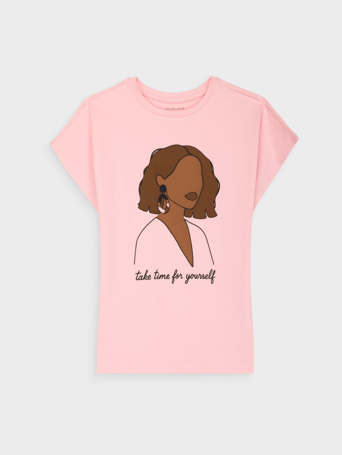 Camiseta Estampada para Mujer en Algodón