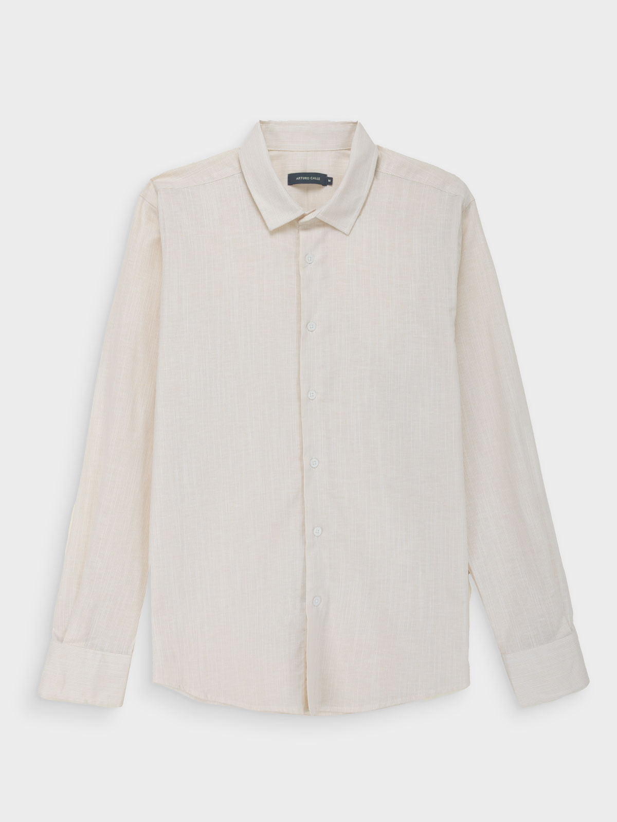 Camisa Lino Algodón Semi Slim Fit para Hombre 47320