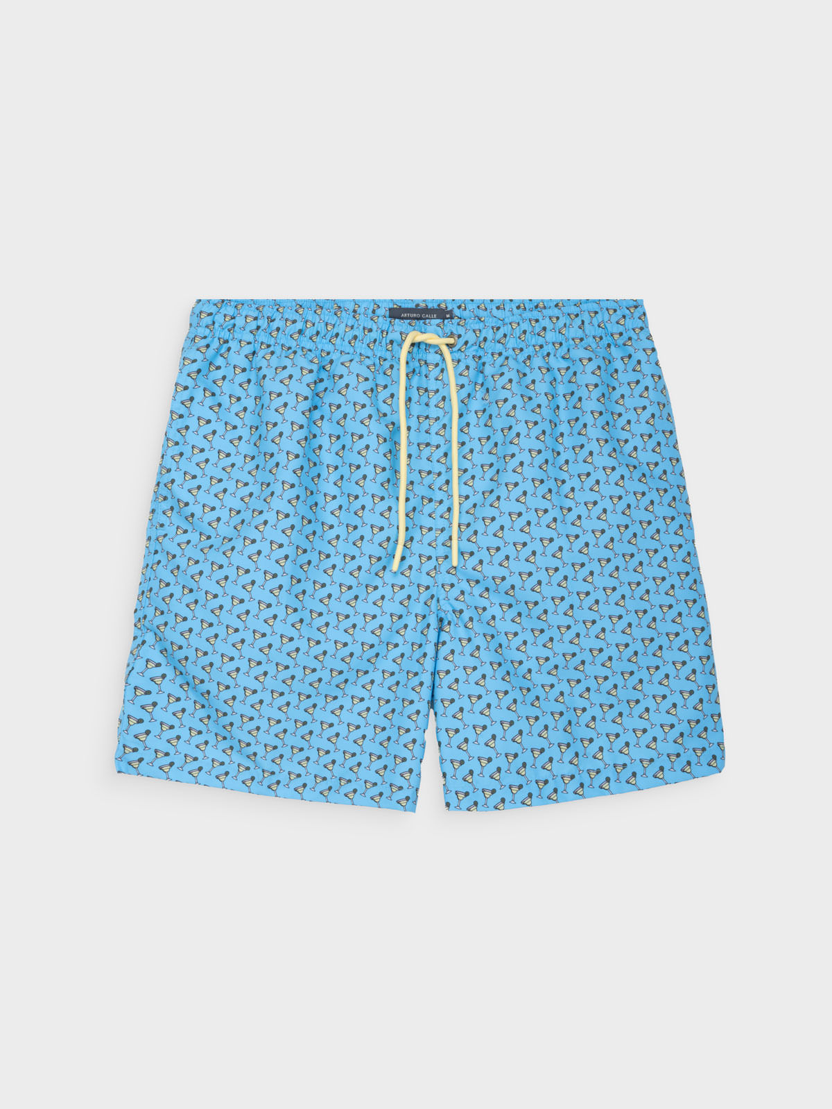 Pantaloneta de Baño Poliéster con Ajuste de Cordón