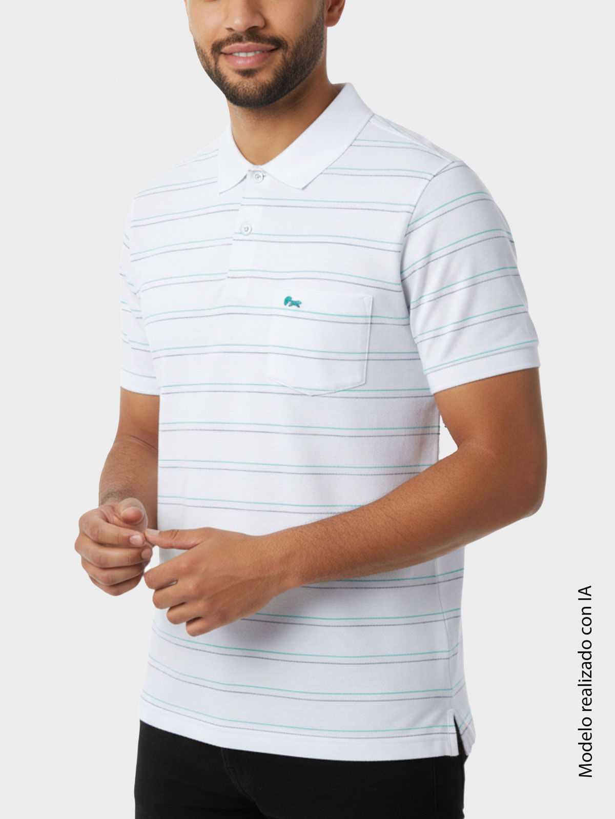 Polo Tejido A Rayas para Hombre 36802