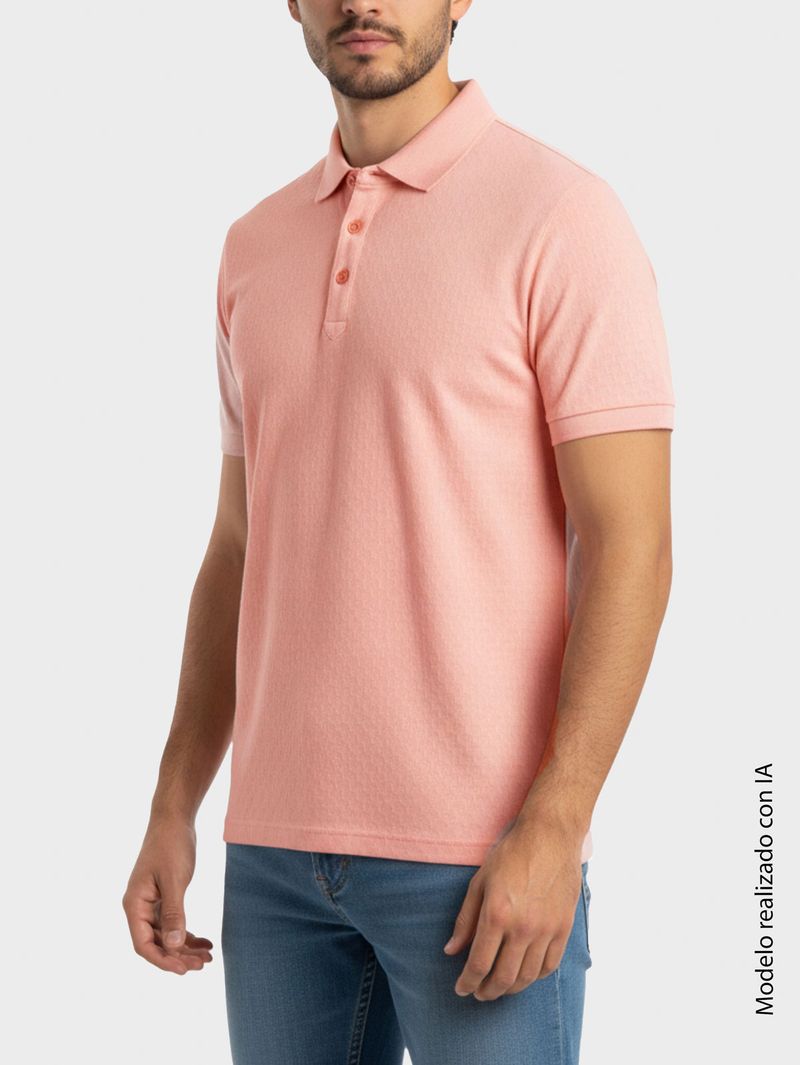Polo para Hombre Poliéster con Textura