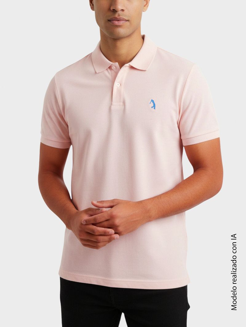 Polo Unicolor Jersey para Hombre 13644