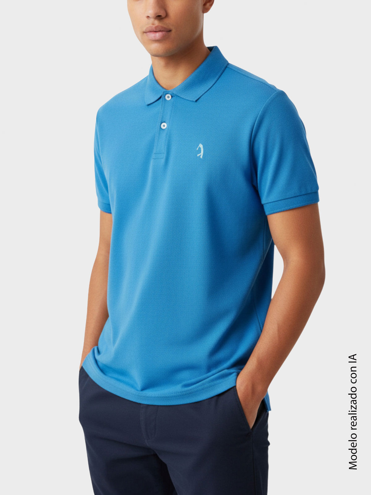 Polo Unicolor Tejido Jersey para Hombre 13830