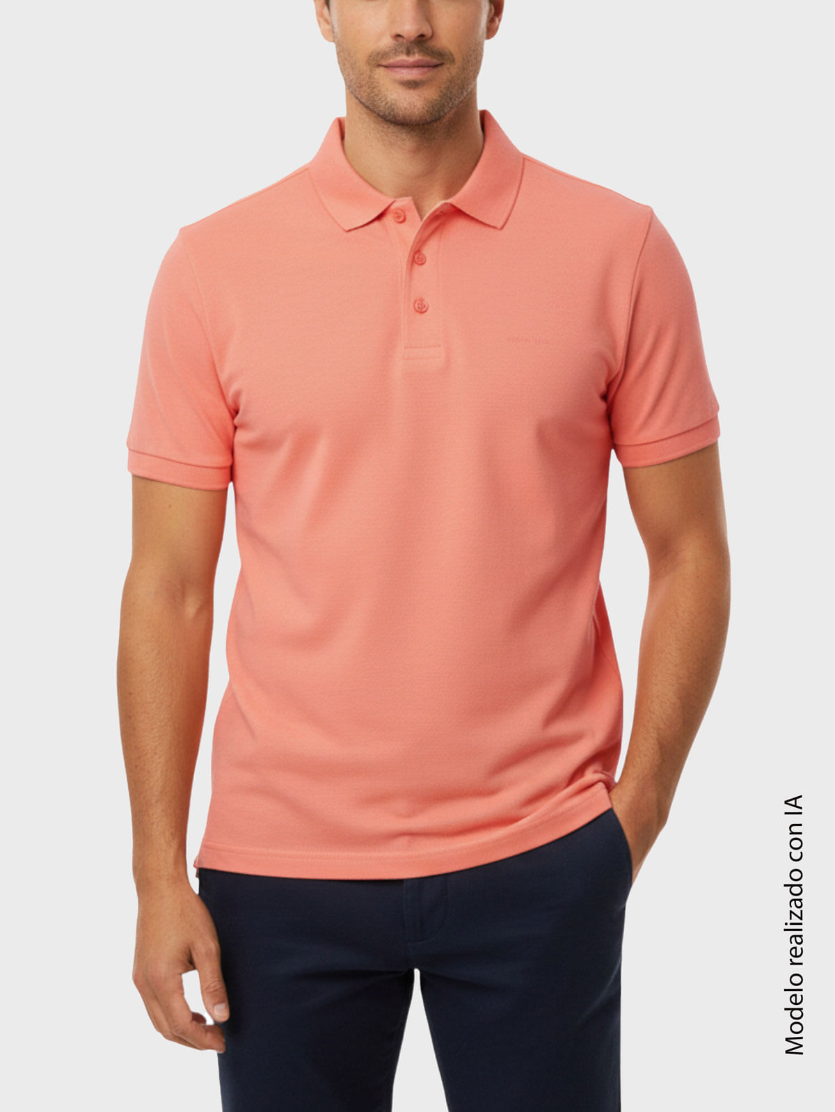 Polo en Algodón Tejido Jersey para Hombre 45998