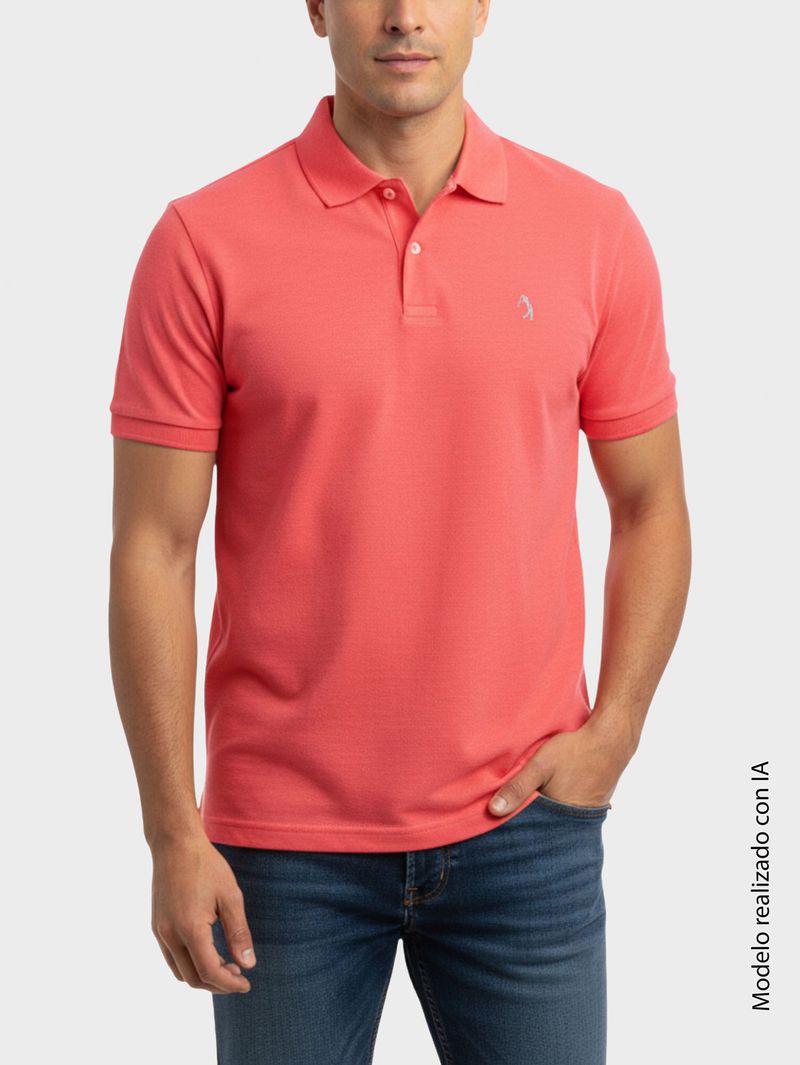Polo Unicolor Jersey para Hombre 13574