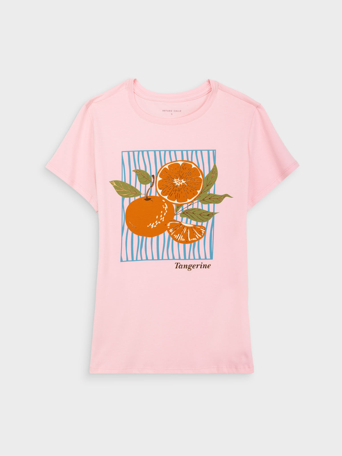 Camiseta Estampada para Mujer en Algodón