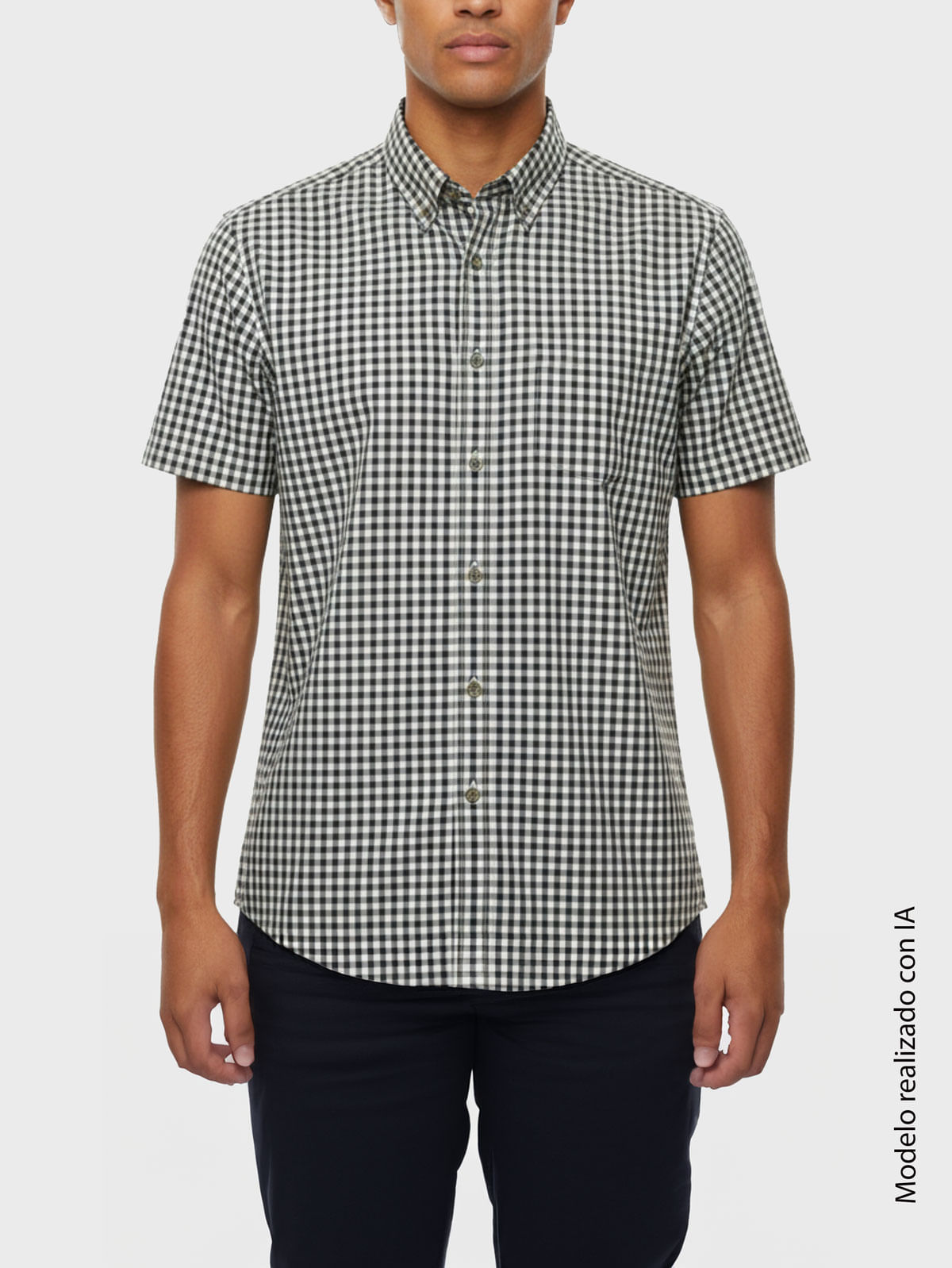 Camisa Casual a Cuadros para Hombre 47647