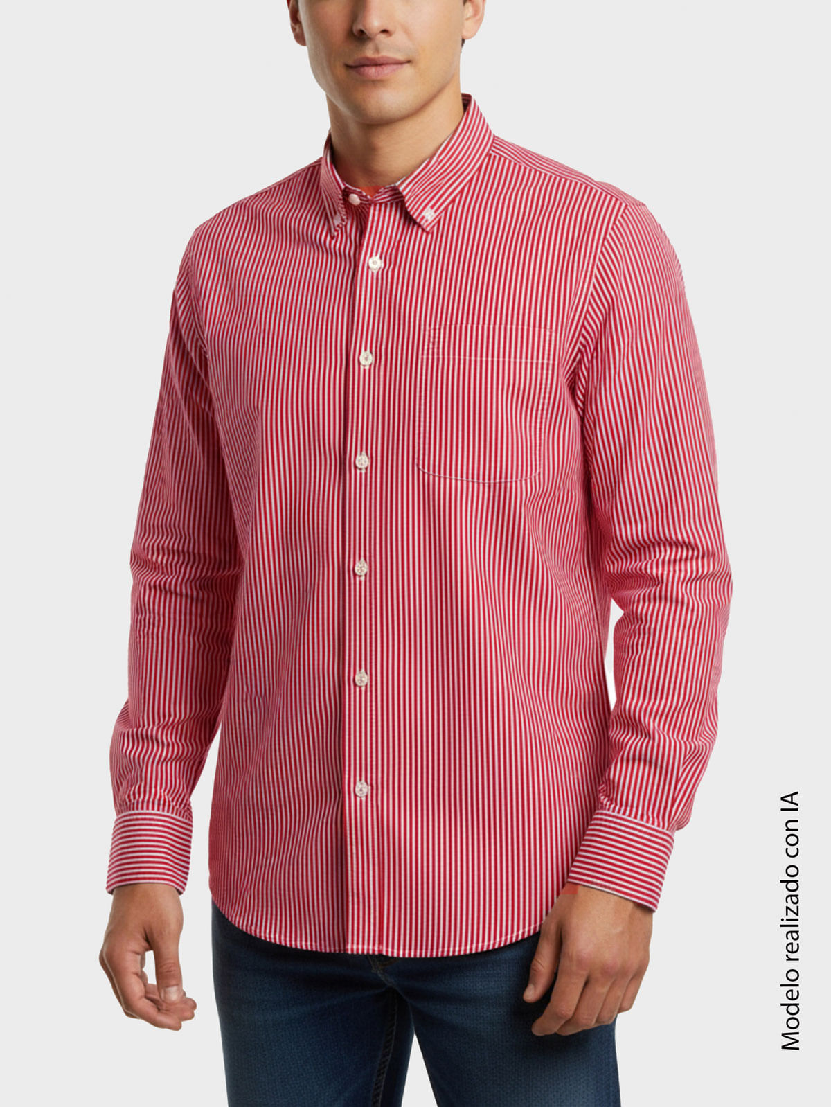 Camisa Casual a Rayas para Hombre 47668