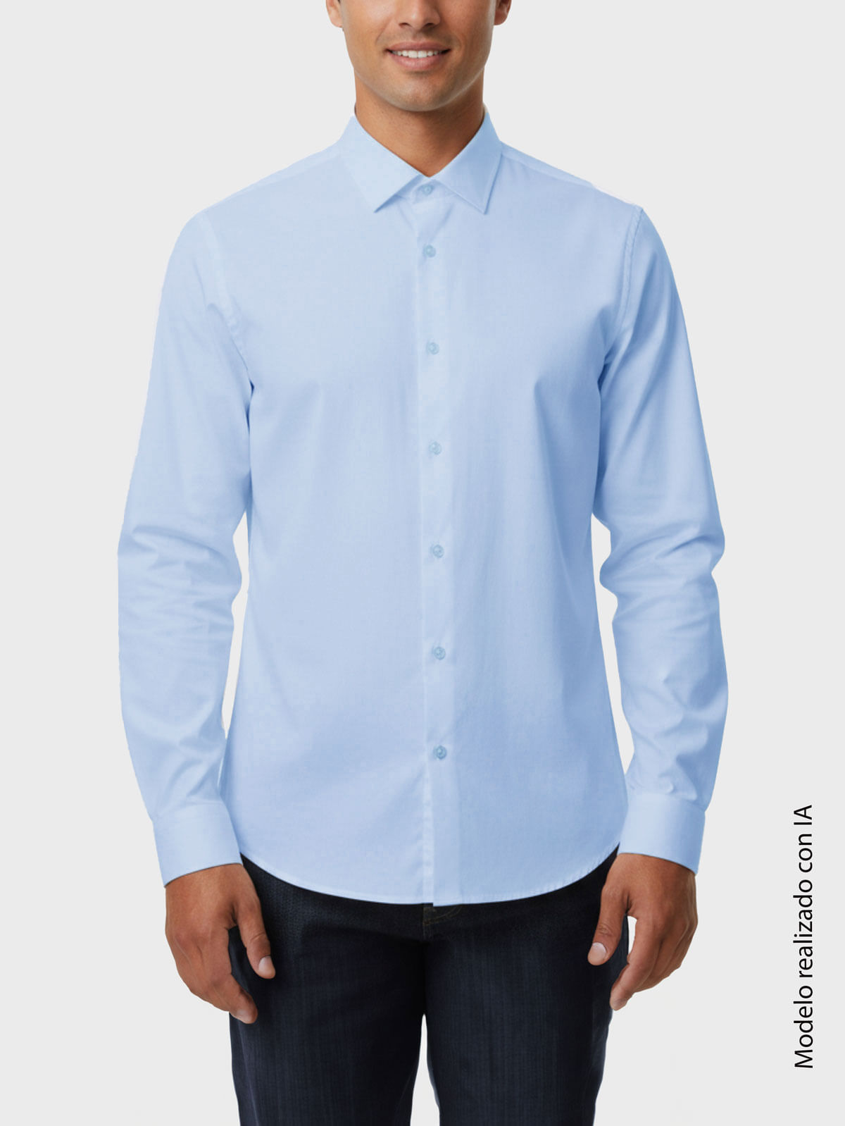 Camisa Business Manga Larga Para Hombre 36852