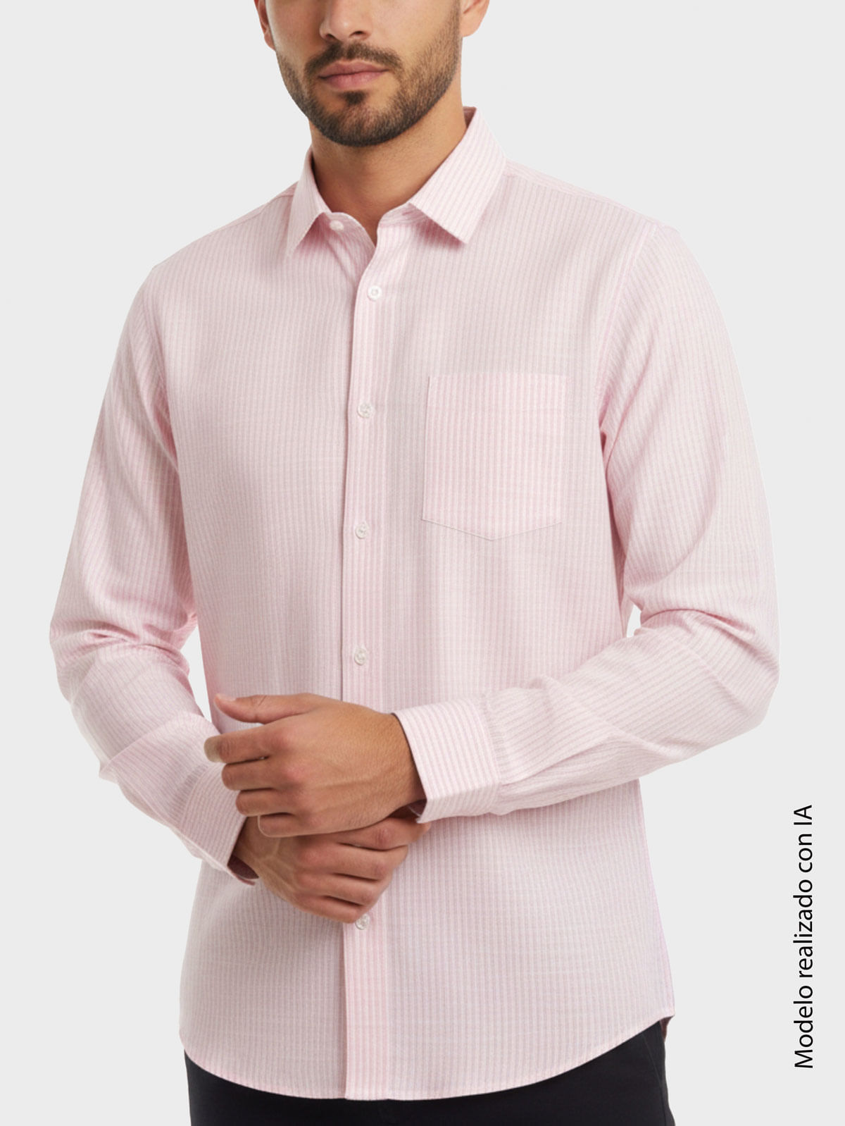 Camisa Casual de Rayas para Hombre 13099