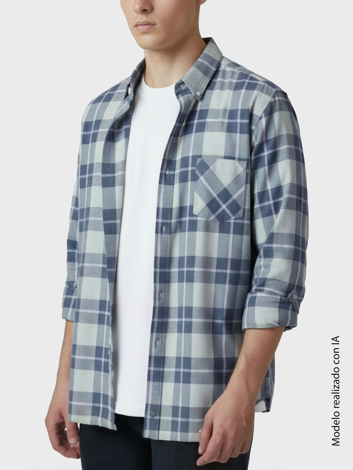 Camisa de Algodón para Hombre 13019