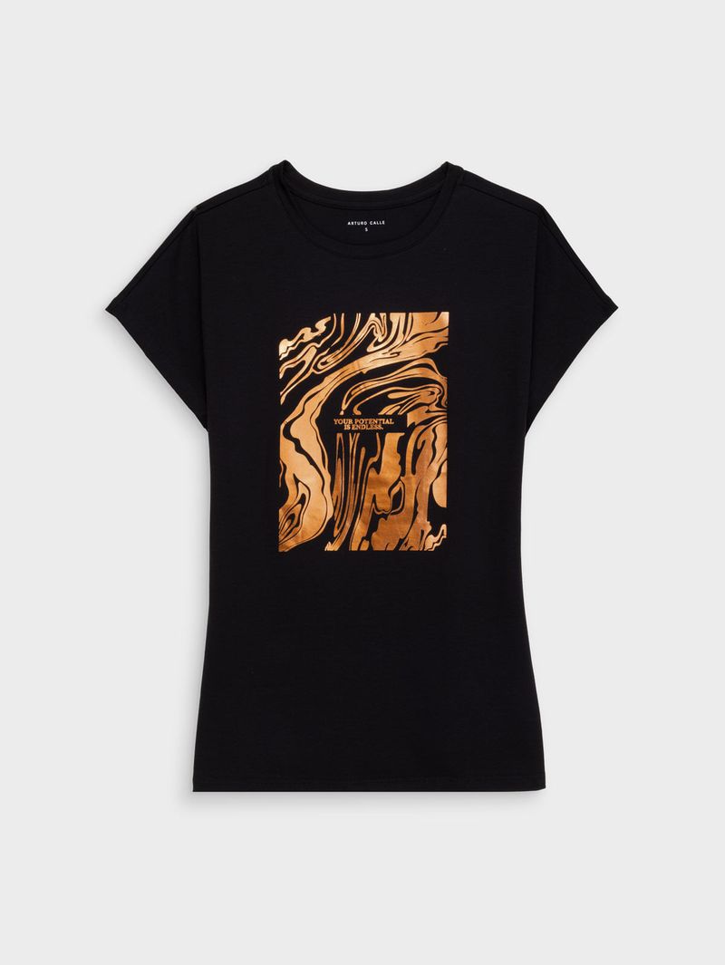 Camiseta Estampada para Mujer 49369