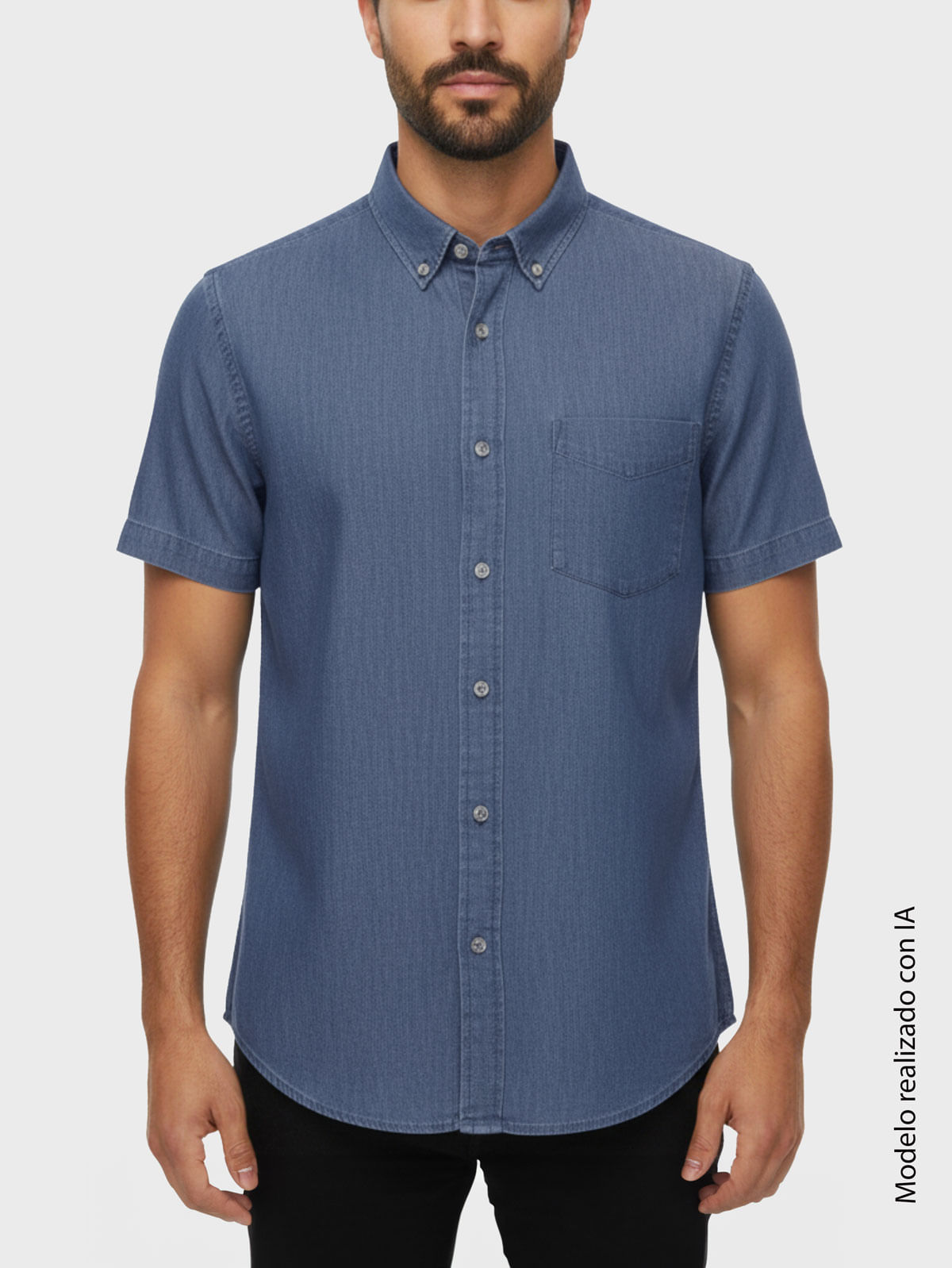 Camisa Casual en Jean para Hombre 47641