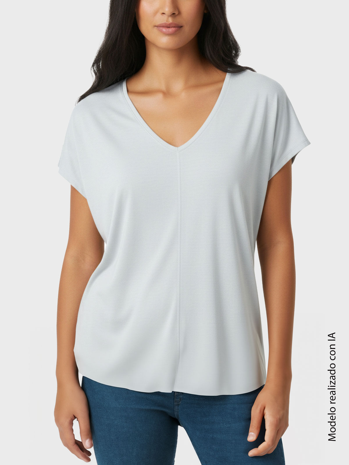 Camiseta Para Mujer Poliéster Tejido de Punto