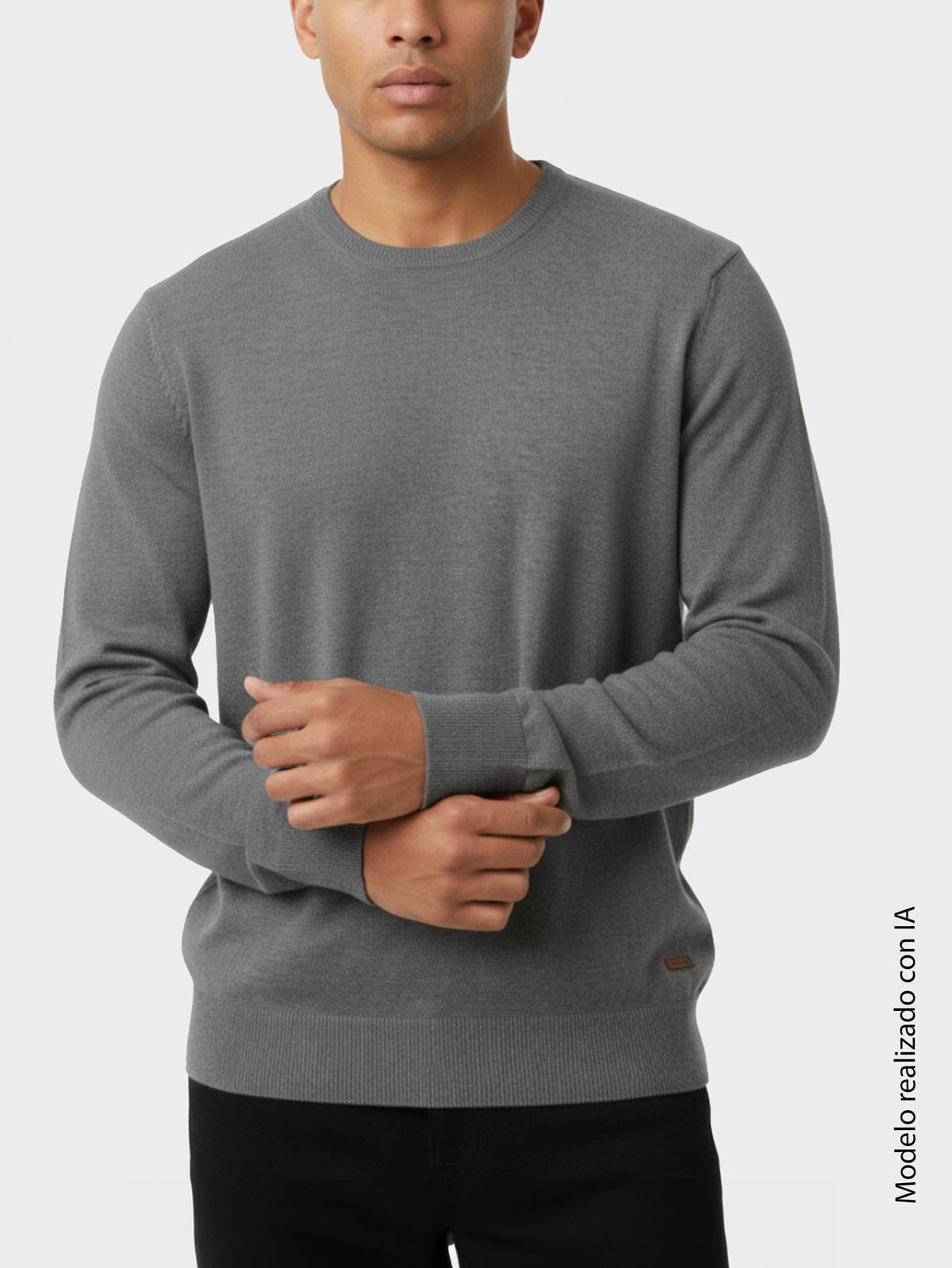 Suéter Cuello Redondo Unicolor para Hombre 20015