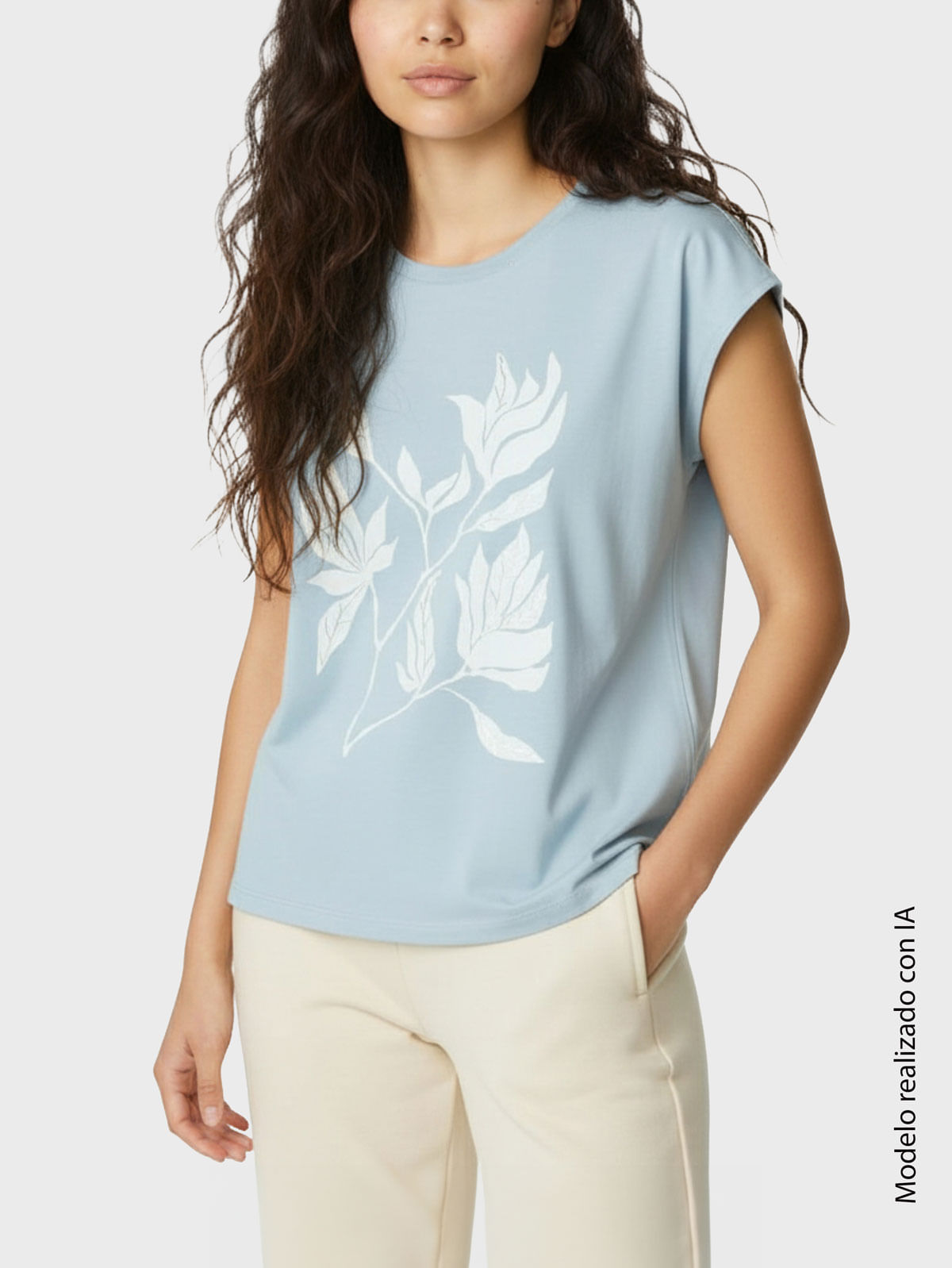 Camiseta Estampada para Mujer 49433