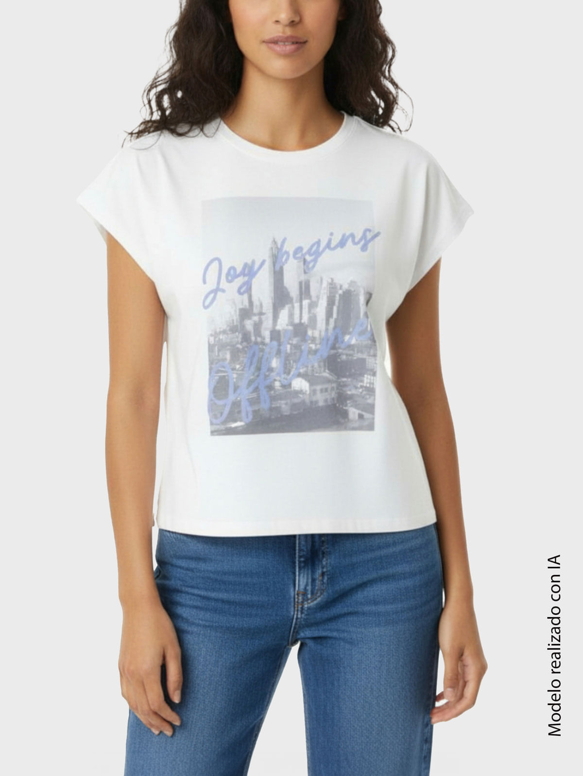 Camiseta Estampada para Mujer 49434