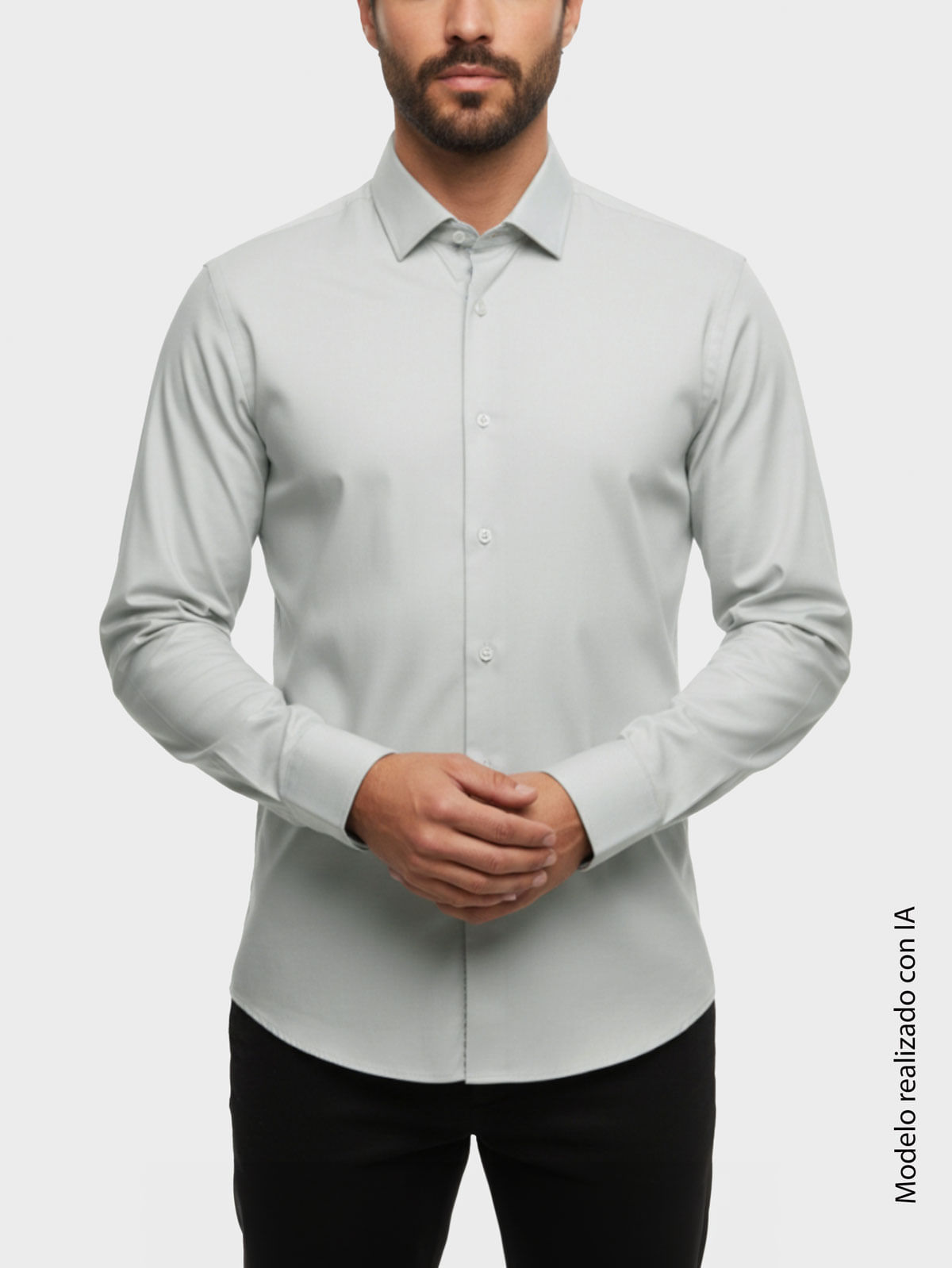 Camisa Business para Hombre Tejido Sarga Slim Fit