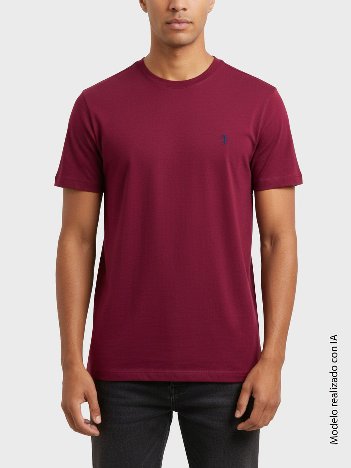 Camiseta Unicolor para Hombre 14206