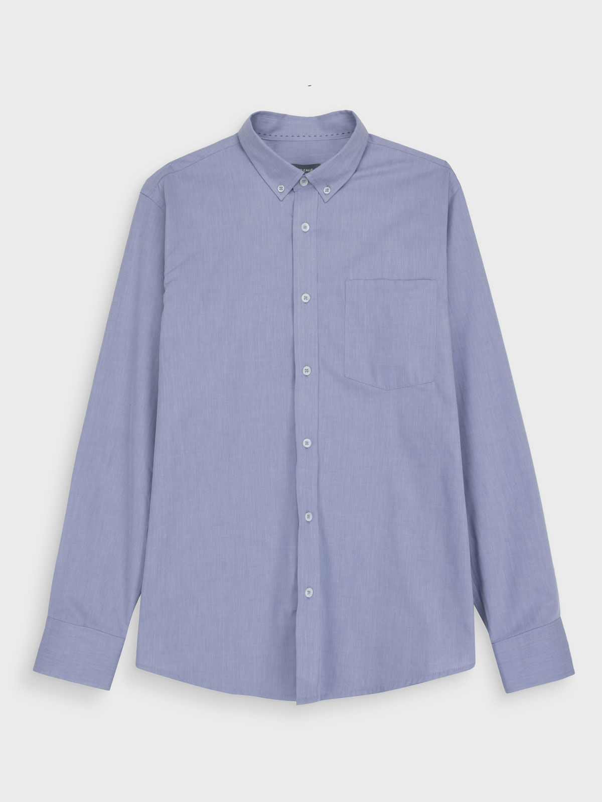 Camisa Casual para Hombre Regular Fit Tafetán Algodón Cuello Amsterdam