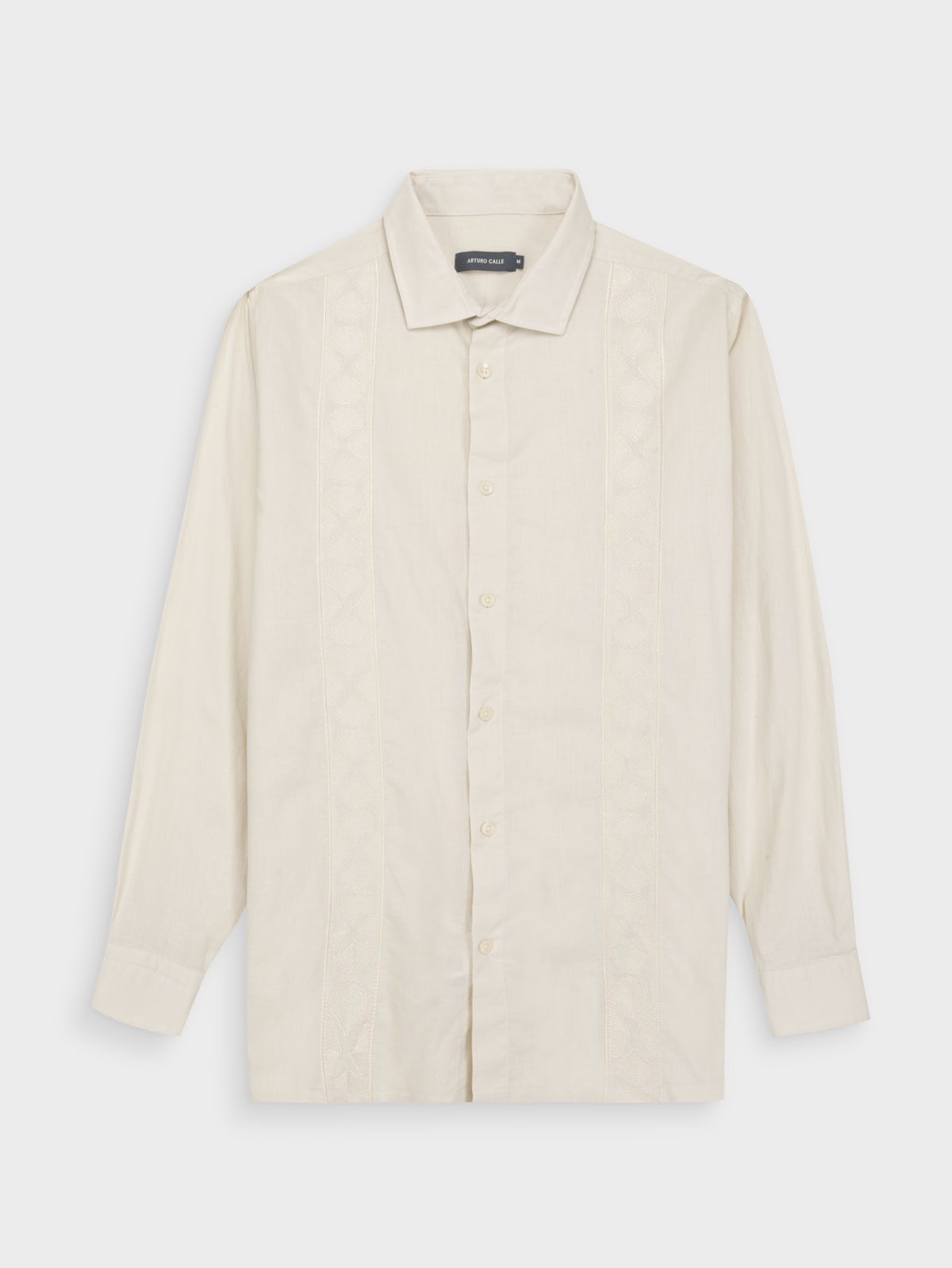 Guayabera para Hombre Regular Fit Diseño Tradicional en Algodón y Lino