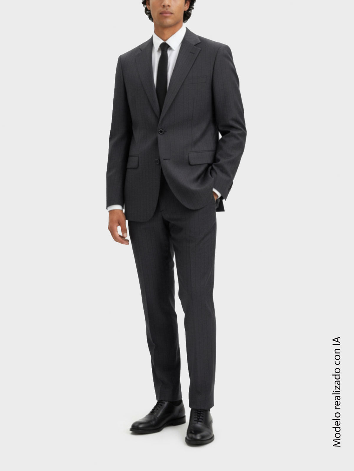 Traje Europeo para Hombre Semi Slim Fit Corte Ajustado al Torso y Hombros Entallados