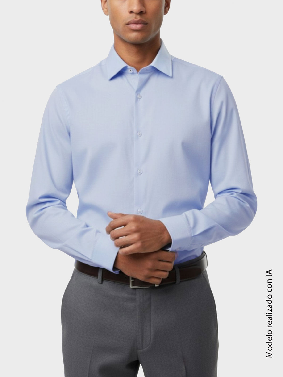 Camisa Business para Hombre Estampada en Tafetán